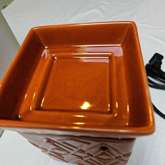 Scentsy "Savoy" Large Wax Warmer - Burnt Orange - Picture 5 of 11